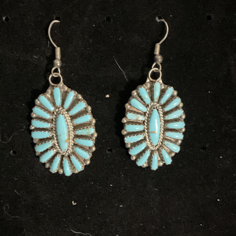 Turquoise Oval Earrings